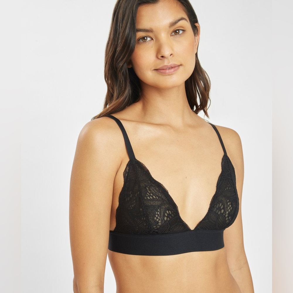 Lively, Long-Lined Lace Bralette, size small